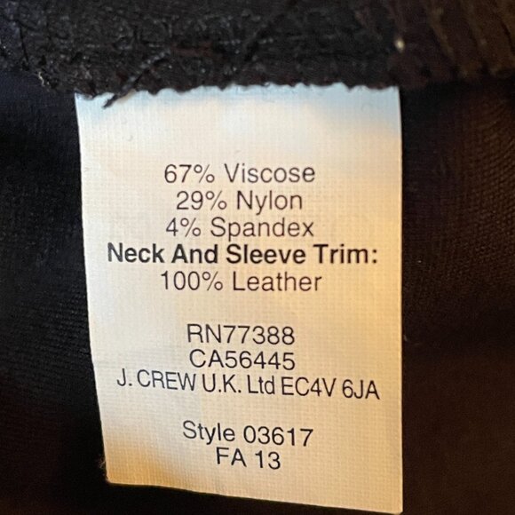 Fabulous Madewell Black Leather Trim Peplum Short Sleeve Top-Size XS - Picture 7 of 10